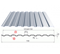 Профнастил оцинкованный С-20 x1100x2000 (эконом)