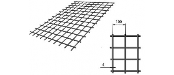 Сетка сварная (дорожная) 100х100х4мм 1,5х2м купить с доставкой в Щелково