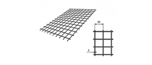 Сетка сварная (дорожная) 50х50х3мм 1х2м купить с доставкой в Щелково